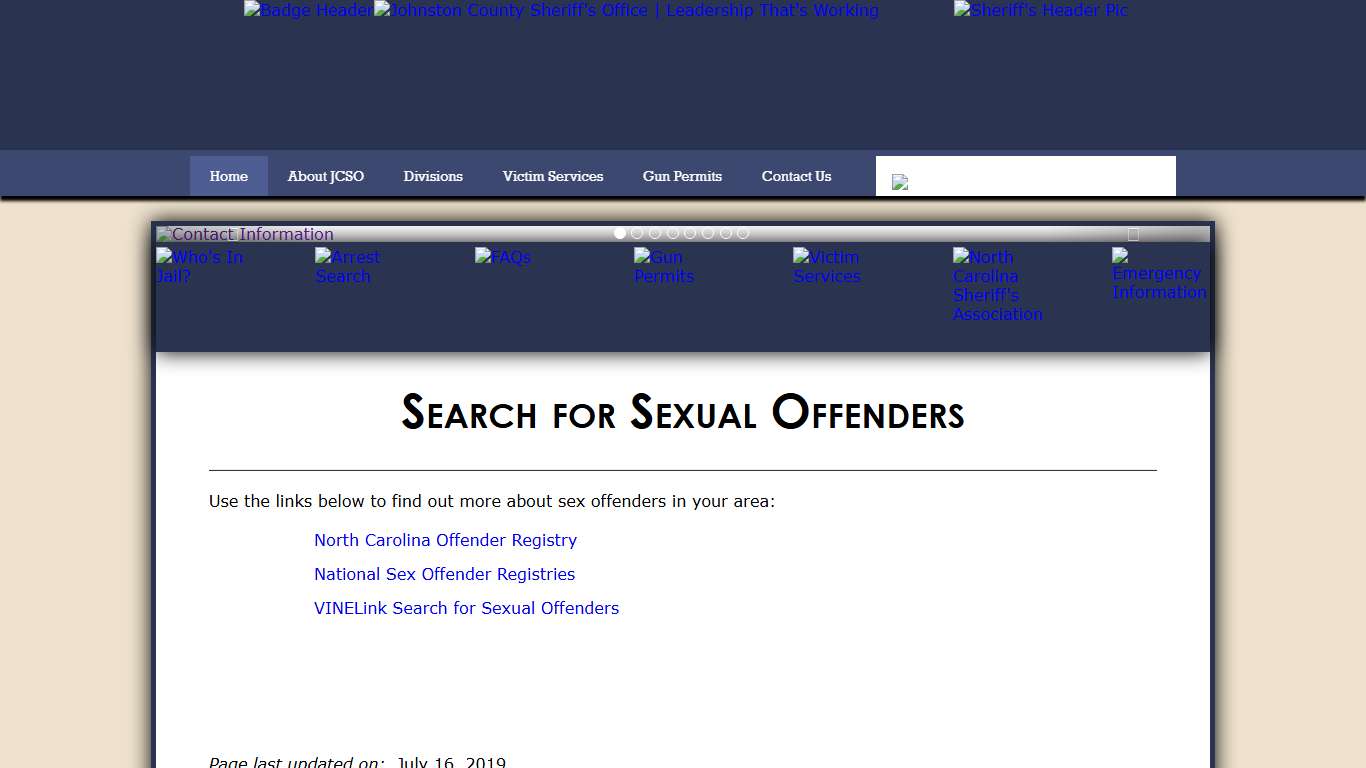 Search for Sexual Offenders